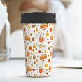 thumbnail image 6 of KLL Autumn Pattern Stainless Steel Vacuum Insulated Tumbler - Carry Insulated Coffee Mug - Reusable Insulated Cold Brew Iced Coffee Cup Thermos, 6 of 8