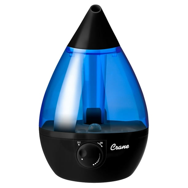 Crane Drop Cool Mist Humidifier Black & Blue