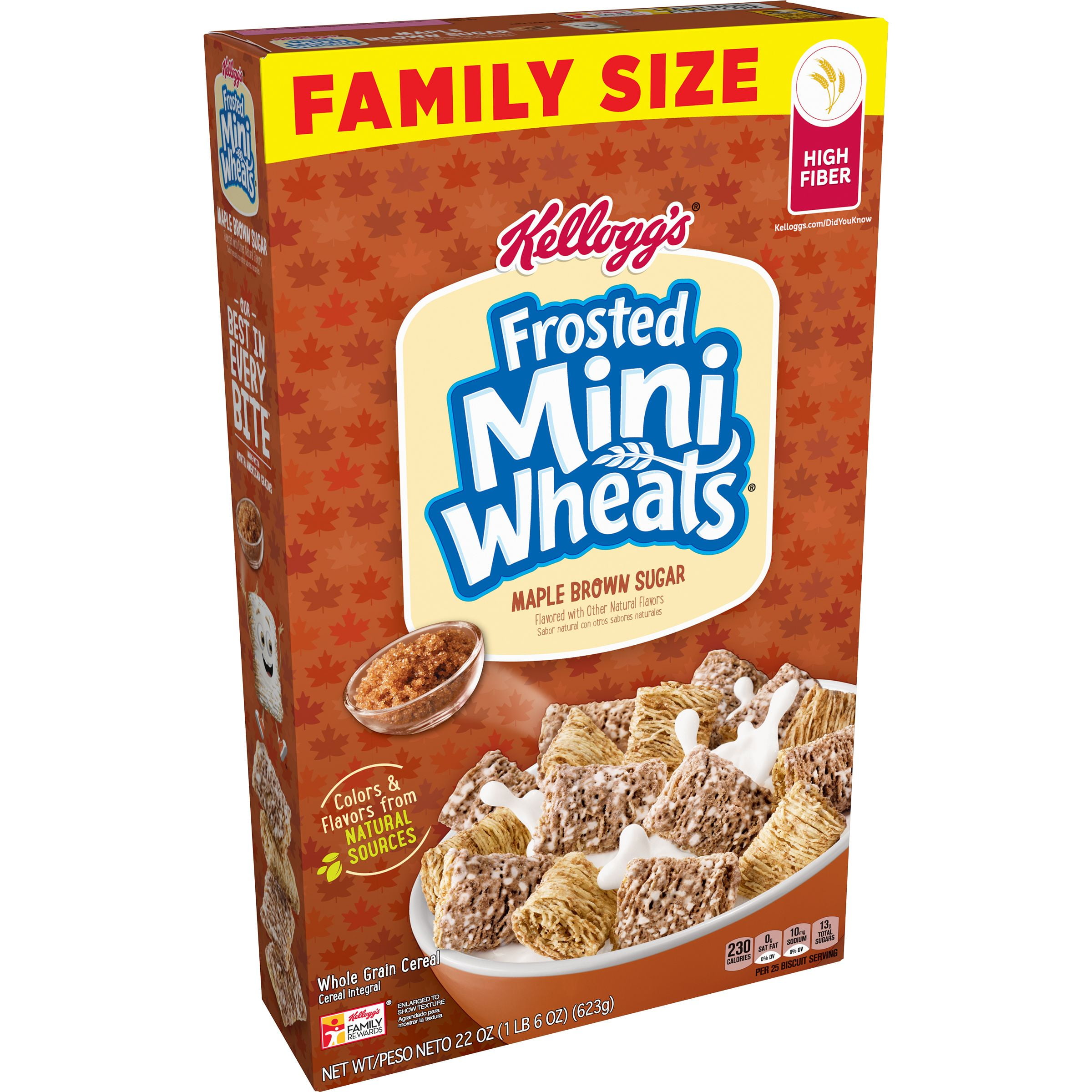 Kellogg's MiniWheats Maple Brown Sugar Breakfast Cereal 22 oz