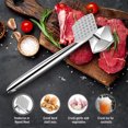 thumbnail image 5 of Ablandador de carne Vhermosa martillo Mallet Tool Pounder acero inoxidable doble cara, 5 of 5
