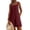 Wine, variant on BUIGTTKLOP Women's Casual Rompers Loose Overalls 1 Piece Sleeveless Wide Leg Short Pant Jumpsuits with Pockets