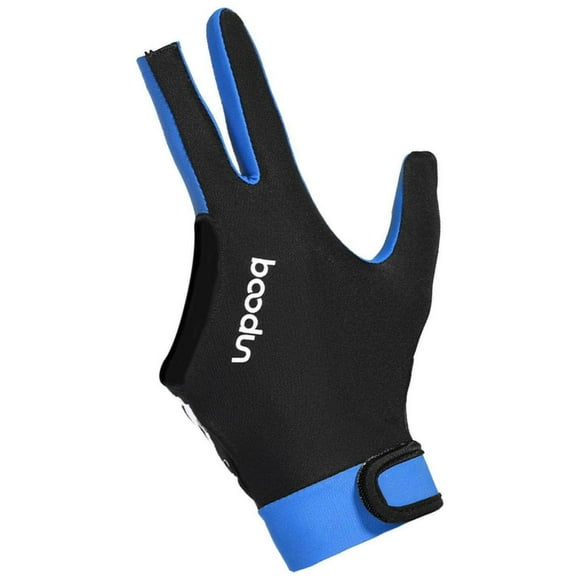 tredstone Snooker Billiard Cue Glove Left Hand Pool Three Finger Open Glove Men Women Blue M