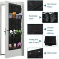 thumbnail image 3 of Utron 28 Pocket Shoe Organizer over The Door, Ventilate Breathable Door Shoe Rack, Large Capacity Shoe Rack for Door, Shoe Door Organizer for Entryway, Bedroom, Pantry, Dorm, 3 of 7