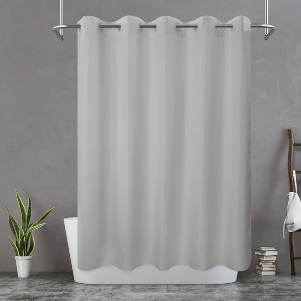 Barossa Design Microfiber Fabric Shower Curtain Waterproof with