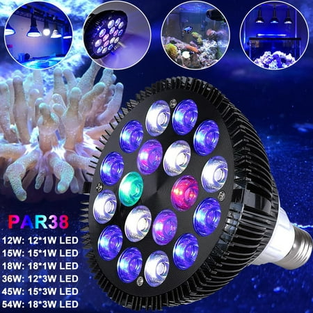 

Gostoto Full Spectrum LED Aquarium Light Bulb Fish Tank Spot Lighting Bulb for Fish Tank Coral Reef Saltwater Tank Plants Growth