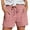 Pink, variant on Comdrip Linen Clothing for Women, Women's Fashion Casual High Waist Pants Straight Leg Sports Casual Loose Shorts Linen Shorts for Woman Beige L