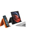 thumbnail image 2 of Flexible Folding Silicone Cell Phone & Tablet Stand, Mobile Phone Holder Silicone Desktop Flexible Folding Deformation Holder for Air Travel, Work, Home Use, 7.9in*3.9in, 2 of 5
