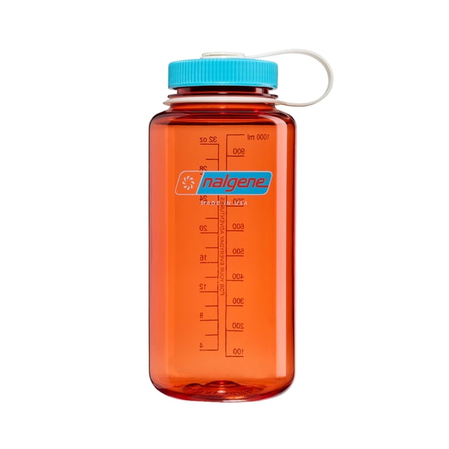 Botella de agua Nalgene Wide Mouth 946 ml sin BPA Thrill & Motion