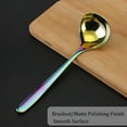 thumbnail image 1 of 7.8" Stainless Steel Cooking Supplies Rainbow Color Soup Ladle Spoon, 1 of 7