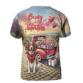 thumbnail image 2 of Be My Valentine's Brittany Spaniel Truck Full of Love Flower Balloon All Over Print 3D Shirt Unisex Merch Brittany Dog Lover Gifts Idea - 02029, 2 of 6