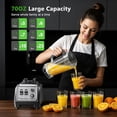 thumbnail image 4 of 1800W Blender for Smoothies, 70oz Pitcher & 20oz Grinder, 28000 RPM High Speed Countertop Kitchen Ice Crushing, Frozen Fruits Nut Butter, 1-5 Min Timer, Multiple Speeds, 4 of 5