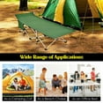 thumbnail image 7 of Resenkos 28.5 Inch Extra Wide Sleeping Cot for Adults with Carry Bag-Green, Lightweight Folding Tent Camping Cot Bed, Easy Setup Portable Compact for Outdoor Travel, Hunting, Hiking, Motorcycling, 7 of 7