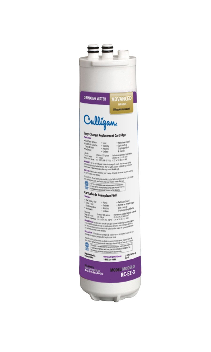 Culligan RC 3 EZChange Advanced Water Filtration Replacement Cartridge