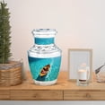 thumbnail image 6 of MUKTIVE Boat Memorial Female Cremation Urn for Human Ashes, Aqua Blue Burial Keepsake Urns for Adult Male, Miniature Urns for Mother & Father Funeral, 3 inch, 6 of 7