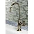 thumbnail image 2 of Kingston Brass KSAG3193AL Restoration Reverse Osmosis System Filtration Water Air Gap Faucet, Antique Brass, 2 of 4