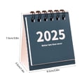 thumbnail image 2 of mini calendarios de escritorio, 1,4 x 2,6 x 3 pulgadas, 2024-2025 (julio de 2024 a diciembre de 2025), para casa, oficina y escuela, con pegatinas y recordatorio de días importantes., 2 of 8