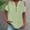 Green, variant on Tittly Womens Linen Shirt Blusas De Lino Para Mujer Linen Blouses for Women Women's Fashion Casual V Neck Short Sleeve Top T Shirt Orange