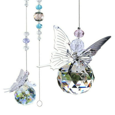 

JINGT K9 Crystal Ball Hanging Crystal Glass Clear Loft Corridor Garden Decoration