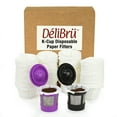 thumbnail image 4 of Paper Filters for Reusable Coffee Pods Fits All Brands Compatible With All - Disposable Paper Filter (100/Box) by Delibru, 4 of 6