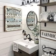 thumbnail image 3 of Inspirational Wall Art Funny Bathroom Rules Signs Wall Decor Motivational Quotes Canvas Artwork For Home Bathroom Bedroom Farmhouse Office Decor Prints Ready To Hang 12x16 Inch, 3 of 6