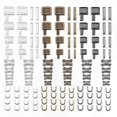 thumbnail image 1 of Clothing Zippers Repair Kit with Insertion Pins and Bottom Stops for Jackets, Bags, Luggage, Sewing Projects - #3 #5 #8 #10 Sizes, 1 of 5