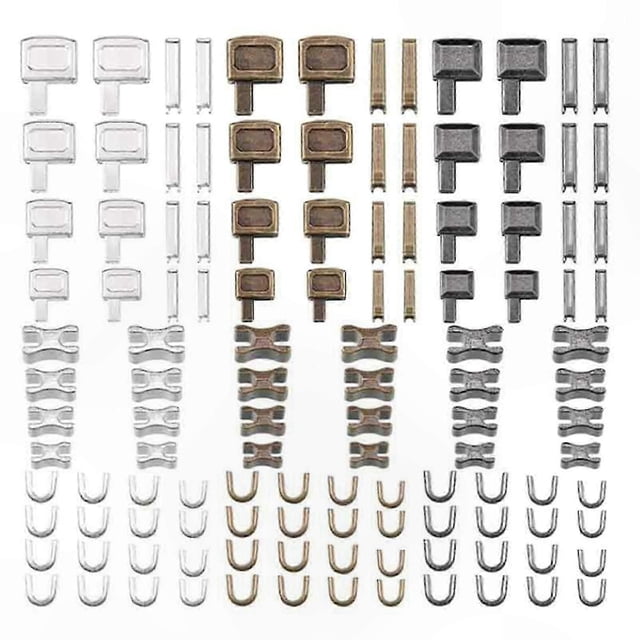 Clothing Zippers Repair Kit with Insertion Pins and Bottom Stops for Jackets, Bags, Luggage, Sewing Projects - #3 #5 #8 #10 Sizes