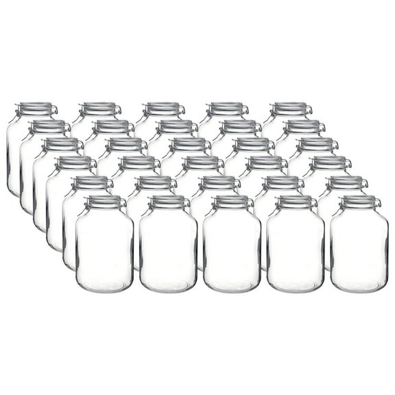 Bormioli Rocco 5L Swing Top Fido Glass Jars | 30-pack
