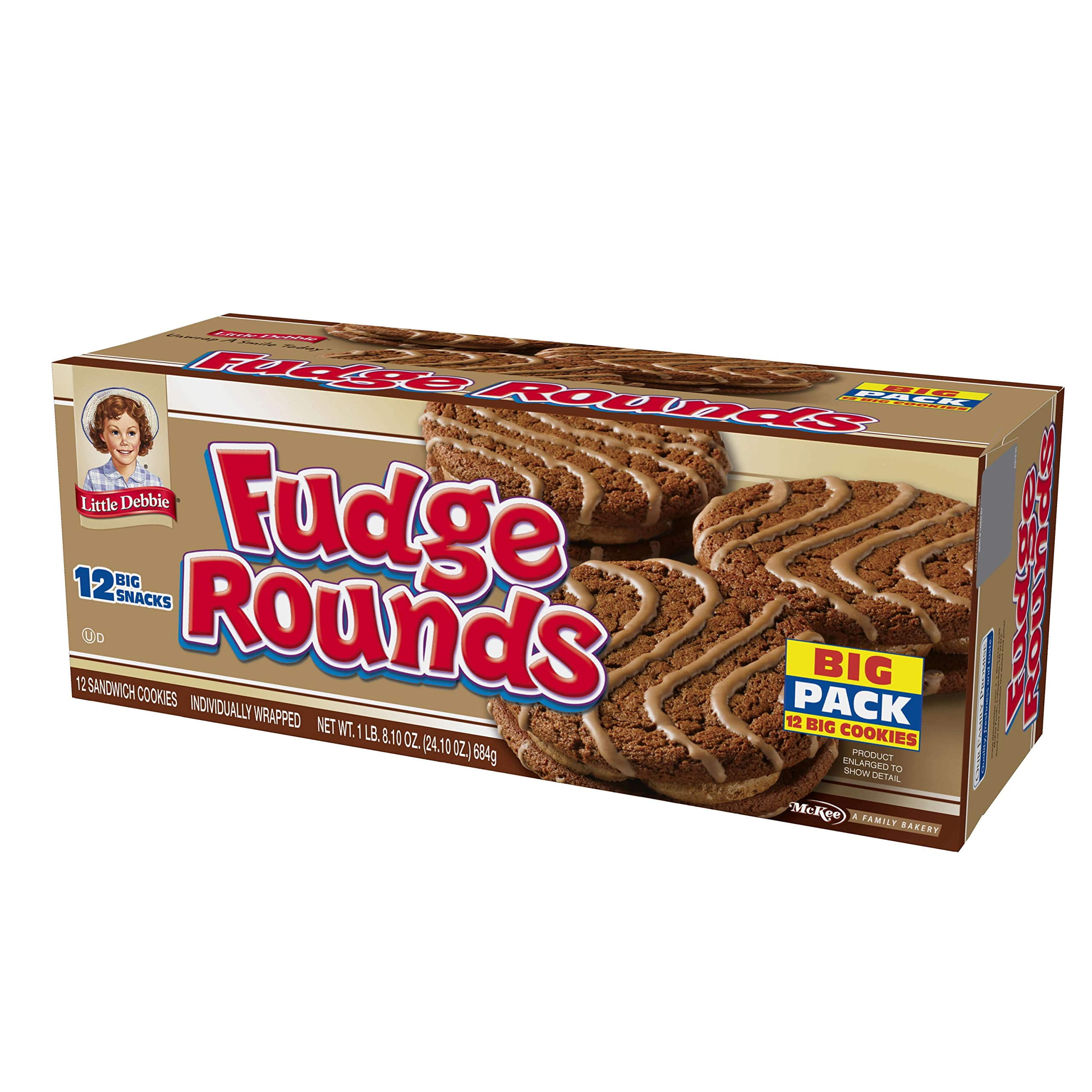 Little Debbie Fudge Rounds Big Pack, 6 Boxes
