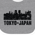 thumbnail image 4 of Inktastic Tokyo Japan City Skyline with Grunge Boys or Girls Baby Bib, 4 of 4