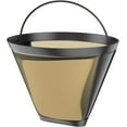 thumbnail image 6 of Gold Coffee filter - Permanent Reusable #4 Cone Shape metal Coffee Filter Compatible with Ninja CFP301 CFP201 Coffee Accessories, 6 of 6