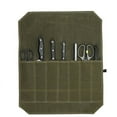 thumbnail image 1 of Rollo de cuchillos de hule, muy resistentes, suaves y duraderos. verde militar, 1 of 4
