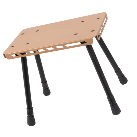 2 in 1 Camping Table Outdoor Stool Aluminum Alloys Folding Table Practical Table for Camping Picnics Fishing BBQ