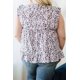 thumbnail image 1 of ABPHQTO Camiseta sin mangas Babydoll de leopardo gris talla grande para mujer, 1 of 5
