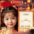 thumbnail image 1 of New Year Children'S Glitter Eyebrow Forehead Makeup Stickers Face Stickers Hanfu Ancient Style Stage Show Performance Waterproof Washable, 1 of 1