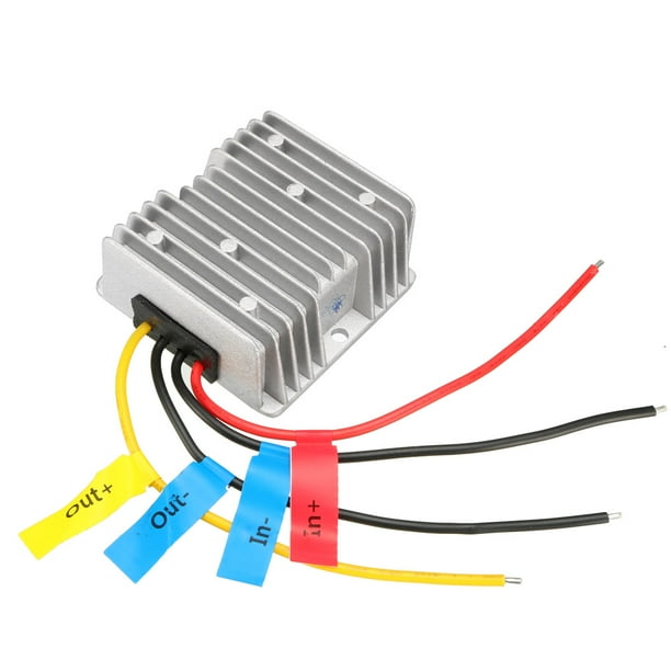 HOMELYLIFE Convertitore di tensione DC-DC 48 V Amolatore a 12 V 10 A 120 W Regolatore di tensione impermeabile per Golf (48 V a 12 V 10 A