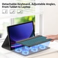 thumbnail image 2 of Funda de teclado JUQITECH para Samsung Galaxy Tab S10 FE/S9 FE, 2 of 9