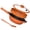 Tangerine, variant on Nonstick 11-inch Wok Pan with Lid - Deep Frying Pan for Versatile Cooking and Easy Cleanup(Tangerine)