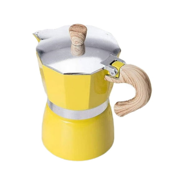 BIBABLYKE Coffee Brewer Pot Stovetop Coffee Maker 3/6 Cup Household Small Espresso Pot Portable Espresso Maker Coffee Tool