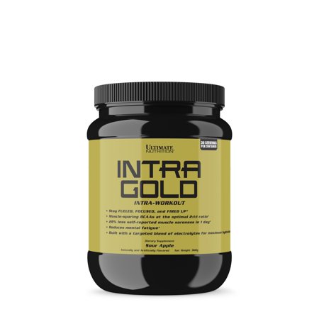 Ultimate Nutrition Intra Gold Recovery, Hydration, and Endurance Supplement - Reduces Muscle Soreness and Fatigue During Workouts, Wild Strawberry, 30