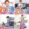 thumbnail image 7 of Yibo Soccer Blanket,Throw Soccer Ball Blankets Lightweight Flannel Warm Cozy Football Blanket Gifts for Sport Fans Kids Super Soft, 7 of 7