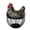 Black, variant on Bomd Rustic Hen Shaped Egg Basket, Ceramic Top Chicken Wire Egg Holder, Farmhouse Style Kitchen Storage Basket, Vintage Country Decor, 2 Colors, (Black)