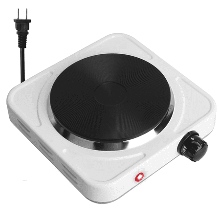 1500W Portable Electric Hot Plate Single Burner Countertop Stove with Adjustable Temperature Control for Camping RV Apartment