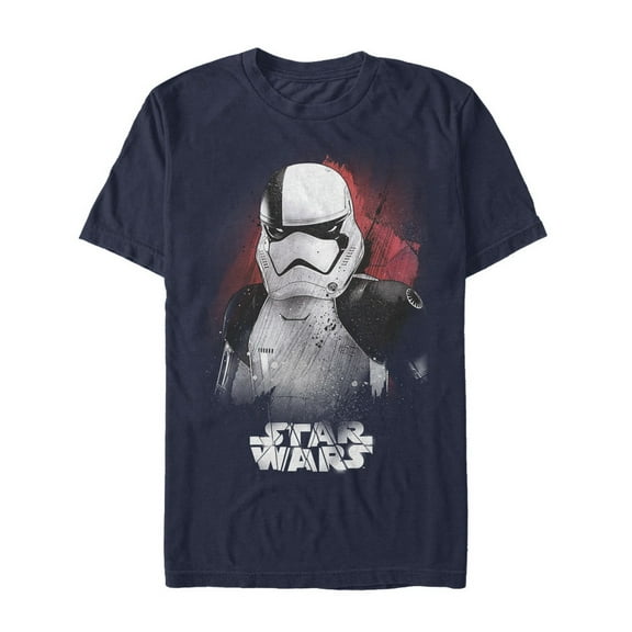 Men's Star Wars The Last Jedi New Stormtrooper Profile  Graphic Tee Navy Blue Large