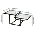 thumbnail image 6 of Evelyn&Zoe Amalie 43" Wide Square Coffee Table, Blackened Bronze, 6 of 8