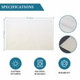 thumbnail image 6 of Cream Geometric Placemats Set of 6, Modern White Stripe Abstract Distortion Art Placemats for Dining Table, Place Mats for Kitchen Tabletop, Waterproof Wipeable Dining Table Mats Set, 6 of 9