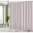 thumbnail image 5 of Ambesonne Geometric Shower Curtain, Vertical Line Art, 69"Wx84"L, Warm Taupe Pink White, 5 of 5