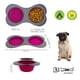 thumbnail image 2 of KE WOOW Platos Plegables, colapsables, para agua y comida, platos portátiles, comederos de viaje para perros, gatos, conejos y otras mascotas. 350 ml agua y 1.4 de taza para alimento seco, color Rosa KE WOOW PLATO PLEGABLE VIAJE, 2 of 10