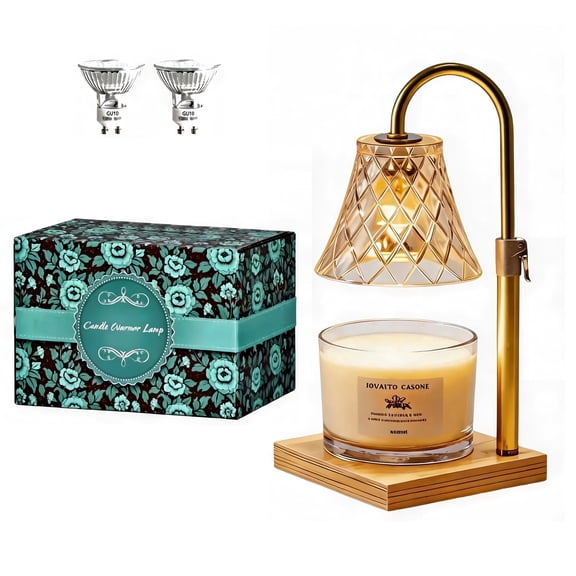 Ekuci Multi-theme Candle Warmer with Candle Warmer Lamp & 2 Bulbs