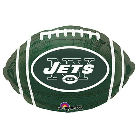 17 inch NFL New York Jets Football Team Colors Foil Mylar Balloon - Party Supplies Decorations