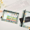 thumbnail image 4 of Cute Little Duck and Flowers 2 Pack Pencil Pouch for 3 Ring Binder Smooth Zipper Folders with Pockets Clear Window Pencil Case, 4 of 6